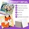 24-Pack 3x3 Inch Mini Magnetic Canvas Panels – Small Square Flat Canvases with 24 Soft Magnets for Acrylic, Oil, Watercolor Painting & DIY Crafts